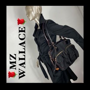 MZ Wallace Black and Brown Shoulder Bag